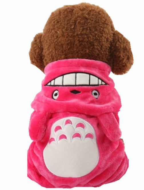 2025 New Pet Dog Clothes Pet Dog Warm Coat With Hooded Cute Animal Totoro Pack